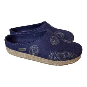 Haflinger Spirit Women Wool Slippers Purple Size 40/9.5-10